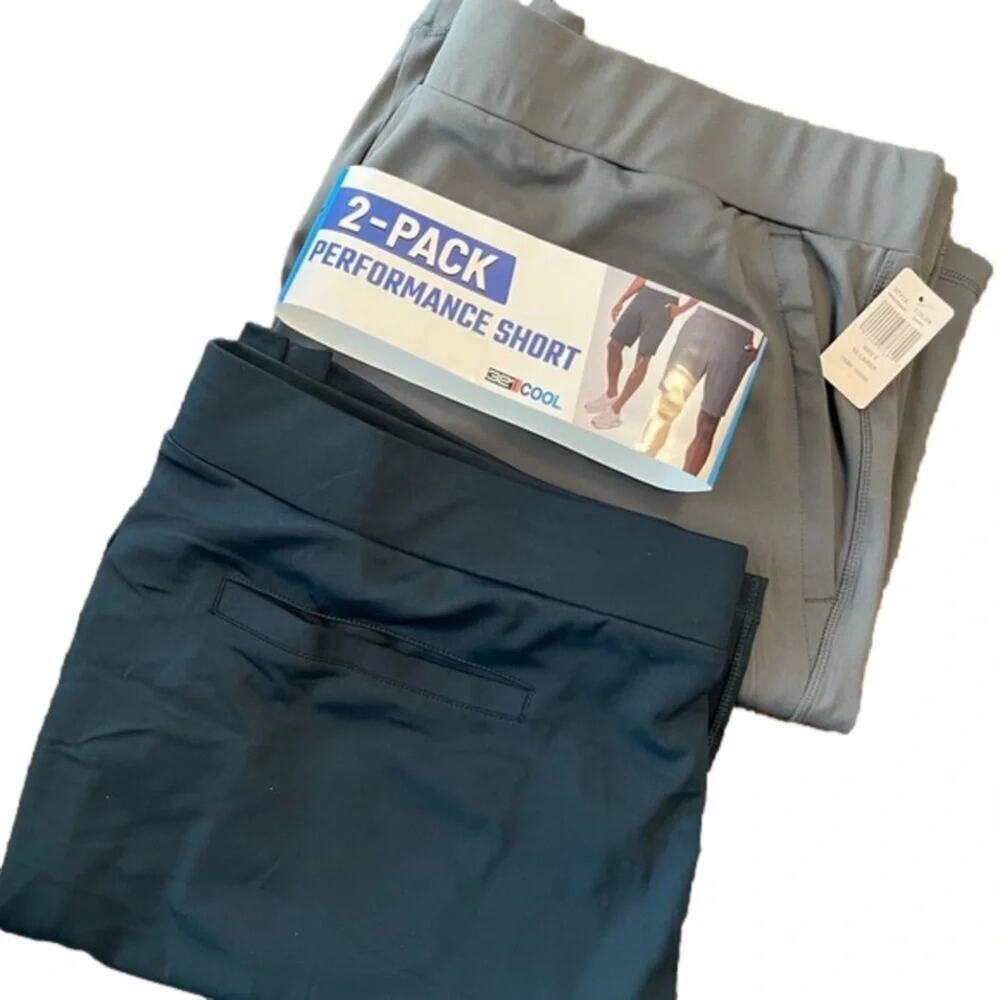 32 Degrees Men's Shorts Performance Stretch Blue Gray Size 3X NWT